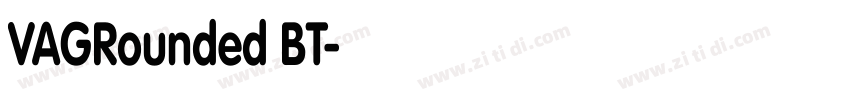 VAGRounded BT字体转换